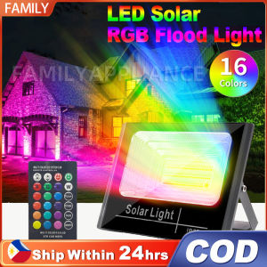 solar christmas light 10000W Solar Light Outdoor Waterproof RGB Wall Lights Floodlights 16 Colors+4 modes Solar RGB Colorful Flood Light with Remote Control,christmas lights solar power