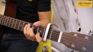 Capo Đàn Guitar SQOE B8 Màu Bạc | Phụ Kiện Guitar Acoustic Classic Electric Kẹp Đổi Tông Lò Xo Bền