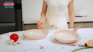 Chảo siêu bền đá đáy từ SUNHOUSE TRENDY SFPxxP (xx: size 18-24 cm) - Phù hợp với mọi loại bếp