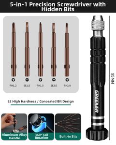WEVOLA | Mini Portable Multifunction Cross Screwdriver for Eyeglass Frames