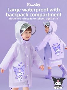 MIJAK | New School Kids Raincoat with Backpack Storage Waterproof