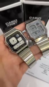 [ OFFICIAL CASIO WARRANTY ] CASIO A130 SERIES VINTAGE CLOCK DISPLAY DIGITAL STEEL WATCH