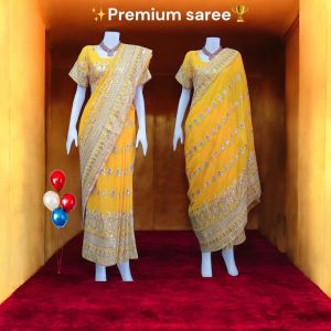 ✈️พร้อมส่งพรีเมี่ยมส่าหรีสีขาวสง่า ปักสวย เรียบหรู อ่านรายละเอียดก่อนสั่งซื้อค่ะ