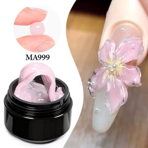 15ml Clear Non-Stick Hand Extension Gel Nail Polish 3D Shaping/Sculpting/Carving UV/LED Building Gel Milky Jelly Hard Gel Nails