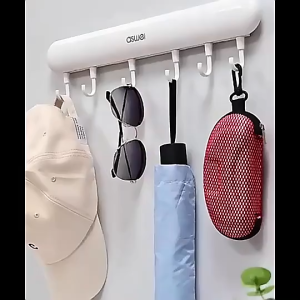 Back door hook strong viscose load-bearing wall wall clothes hat seamless hook stick hook free punch rack bathroom