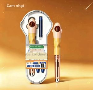 HERO | Hero P208 Bút Máy Có Kẹp Từ Tính Galaxy Series Công Cụ Viết Luyện Tập Cho Học Sinh Với Hộp Mực Có Thể Thay Thế Ngòi Bằng Thép Không Gỉ