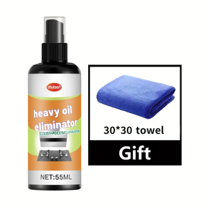 IFUBO Heavy Oil Eliminator 55ML- Kitchen Degreaser Penetration for Range Hood Stove Wall Tile Exhaust Fan Sink Grease Stain