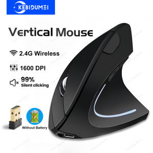 Vertical Mouse Ergonomic Mouse 2.4G Wireless Mouse Silent Mice 6 Buttons Office Mouse 800/1200/1600 DPI for PC Laptop Desktop