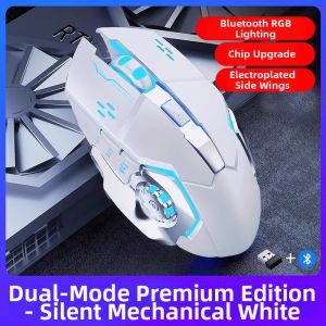 JISULIFE | Quiet Wireless & Wired Bluetooth Charging Mouse