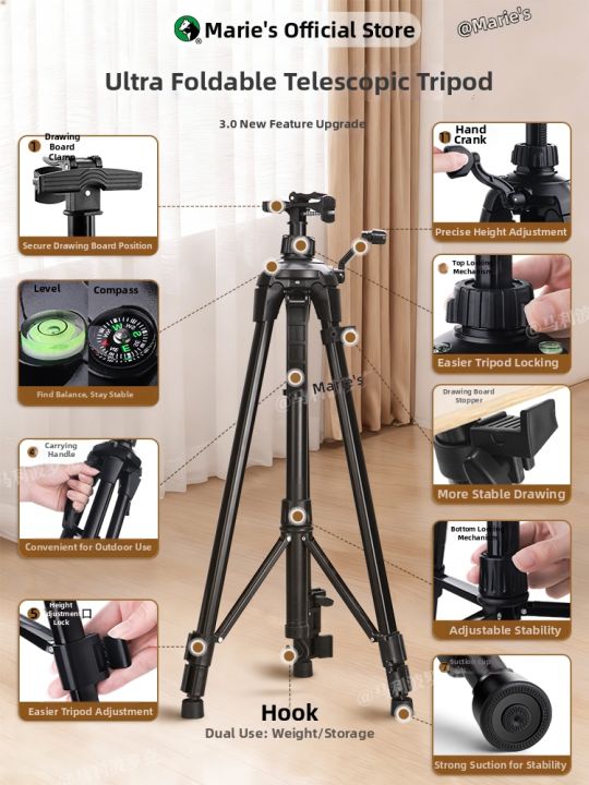 Marie’s | Adjustable Portable Folding Sketching Easel | Lazada