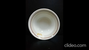 Melamine Cream Food Bowl - 6pcs X 7" inch (18cm) Dinnerware Dishes Set for Indoor and Outdoor Use Break - Resistant and Lightweight