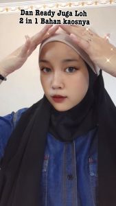 HASTARI Ciput Bandana Kaos Basic Premium / Inner Bandana Anti Ribet & Simple 2 in 1 Bando Kaos Basic