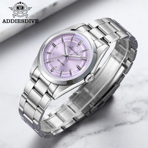 ADDIESDIVE 36mm Mens Quartz Watch 100m Water Resistance VH31 Movement BGW9 Super Luminous K1 Domed Glass Stainless Steel Case