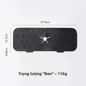 Đệm Chống Thấm Nước Bằng Silicon Hình Chữ Nhật Cho Vòi Rửa Chén Phòng Tắm Nhà Bếp Đệm Chống Trượt Đệm Thoát Nước Chống Bắn Tung Tóe
