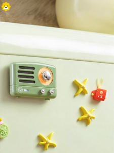 MAOWANGMIAOBO | Đèn Pin Bluetooth Mini King Cat Miao Miao Sound Magnetic Absorption Retro Style Birthday Gift for Women Mini Speaker