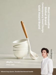 Olayks | Non-stick Heat Resistant Large Soup Spoon