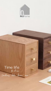 Tủ gỗ mini để bàn - Kyba | NU Home | tủ nhỏ bằng gỗ óc chó gỗ sồi tự nhiên thiết kế đơn giản