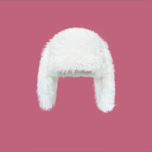 Sweet and cute rabbit ears plush hat female winter thickened warm and cold personality ear protection hat