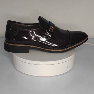 Sepatu Pantofel Pria Pantofel Tanpa Tali Hitam Fantofel Kerja Kantor Murah Terbaru 080