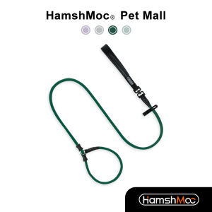 HamshMoc Heavy Duty Dog Leash P-Shaped Pet Leash Strong Integrated Dog Collar and Lead rope with Comfortable Handle for Dogs