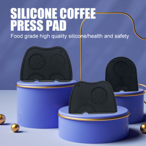 Coffee Tamper Mat Holder Pad Small - DGQ Silicone Espresso Tamping Mat Black Anti Slip Corner Tamping Pad