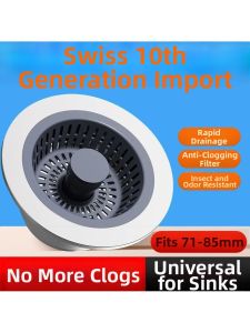 Drain Strainer for Sink Basin Odor Prevention