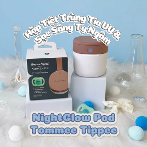 Hộp Tiệt Trùng Tia UV & Sạc Sáng Ty Ngậm NightGlow Pod Tommee Tippee - Trợ Thủ Đắc Lực Của Mẹ Và Bé