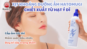 XỊT KHOÁNG DƯỠNG ẨM HATOMUGI CHIẾT XUẤT TỪ HẠT Ý DĨ 250ML