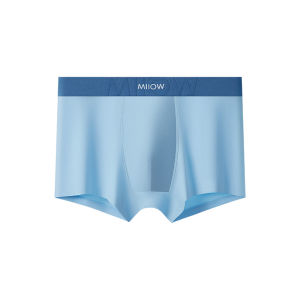 MiiOW | กางเกงบ็อกเซอร์ชายผ้าฝ้ายแท้ระบายอากาศได้ดี MiiOW 2025 กางเกงบ็อกเซอร์ทรงสปอร์ตสำหรับวัยรุ่น ทรงสี่เหลี่ยมป้องกันแบคทีเรีย 4 ชิ้น