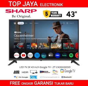 LED TV SHARP 43 INCH GOOGLE TV/GOOGLE TV SHARP 43 INCH 43GH3000I NEW SERIES