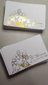 [FOILED GIFT CARDS] Personalized Minimalist Line Art Vector Gift Tag Note Card 30pcs|50pcs|100pcs
