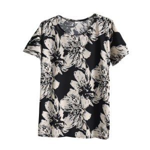 Plus Size Short Sleeve T-Shirt for Middle-aged Women