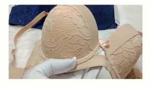 Áo ngực nữ  mút mỏng -có gọng- phối ren hoa BON BON - BV 35151