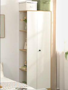 ตู้เสื้อผ้า ขนาดเล็ก 60cm พร้อมชั้นวางของด้านข้าง แบบมัลติฟังก์ชัน ใช้งานได้หลากหลาย มี 2 ขนาดให้เลือก