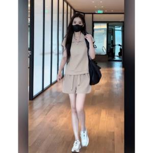 LIANGYILAILIN | Bộ Áo Polo và Quần Short Thể Thao Dành cho Phụ Nữ