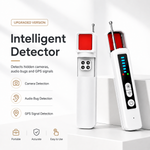 Portable Hidden Camera Detector RF Signal Scanner Anti-Spy GPS Tracker Bug Wireless Listening Device for Hotel Travel Security