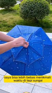 PAYUNG KEPALA TOPI PANCING KARAKTER LUCU KOREA PEREMPUAN UMBRELLA PRIA MOTIF UNIK IMPORT A88