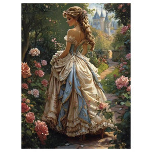 Paper Jigsaw Puzzle 500/1000/1200/2000PCS Princess Garden Scenery DIY Craft Hobby Wall Decor Gift Frameless