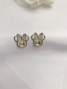 ANTING MUTIARA WANITA KOREA KEKINIAN AKSESORIS HIJAB ANTING TUSUK BENTUK MICKEY PEARL ANT7