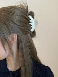 Busan French Style Retro Fancy Semicircle Acetate Medium Half Tie Grip Elegant Graceful Large Shark Clip Female