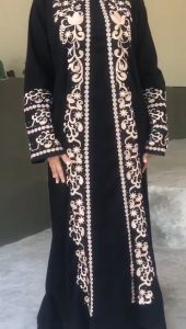 Desain Couple Abaya Ibu & Anak Bahan Jetblack Mewah
