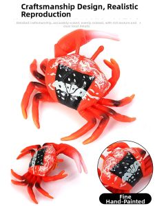 Realistic Crab Models Toy Decorative Marine Animal Childrens Gift