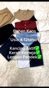 KOKO ANAK LAKI-LAKI TERBARU 3-12 TAHUN BAJU MUSLIM ANAK LAKI-LAKI KEREN BAHAN KAOS COMBAD