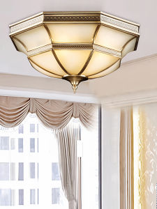 GELAIYA | Retro Copper Waterproof Ceiling Light
