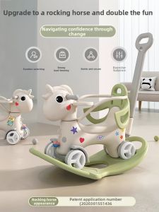 PALONG | 2-in-1 Multifunctional Rocking Horse Stroller