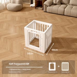 hipidog | Small Dog Escape-Proof Indoor Fence Modular and Height-Increasable