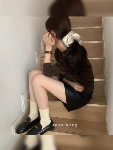 Beige Satin Hair Ties Headwear Elegant Hair Bands Original Design Fashionable Hair Accessories Fresh out New Jojo Wang