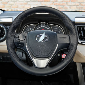 Car Steering Wheel Cover  Customize DIY Steering Wrap Microfiber Leather Hand SewingFor Honda Fit 2009-2013 City