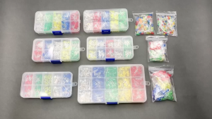 300 Pcs 3mm 5mm 5 Warna Paket Lampu LED / Round Diffused LED Emitting Diodes Light Kit