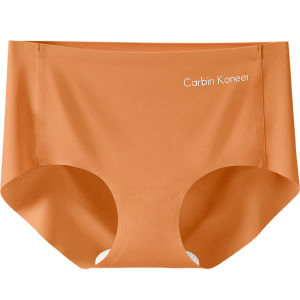 CarbinKoneer | CarbinKoneer Seamless Ice Silk Thin Shorts Pure Cotton Antibacterial Mid Waist Triangle Underwear Womens Comfortable Briefs